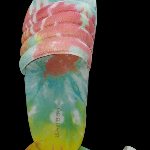 Bamboo Tie Dye Slide Sandal Women's Size 6 - Picture 4 of 7